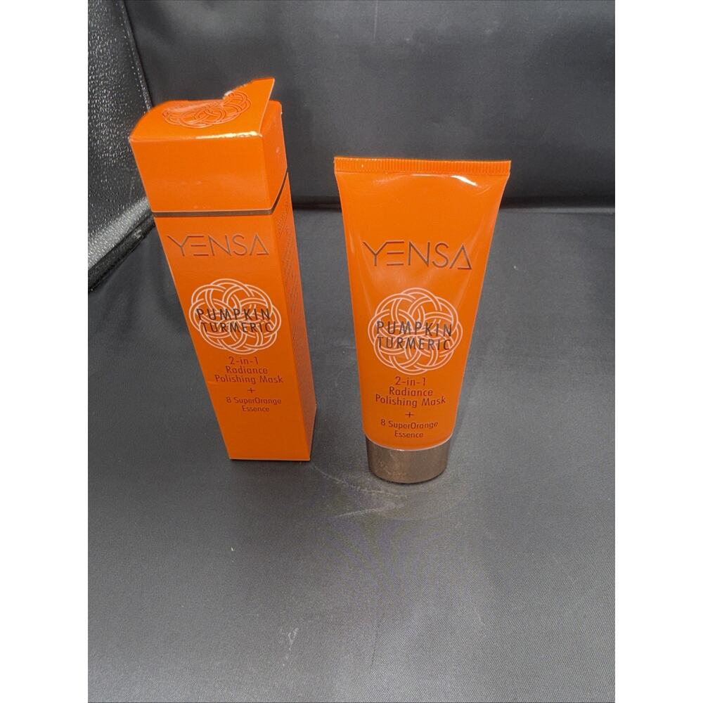 YENSA Pumpkin Turmeric 2-in-1 Radiance Polishing Mask 2.5oz/70mL Full Sz Sealed
